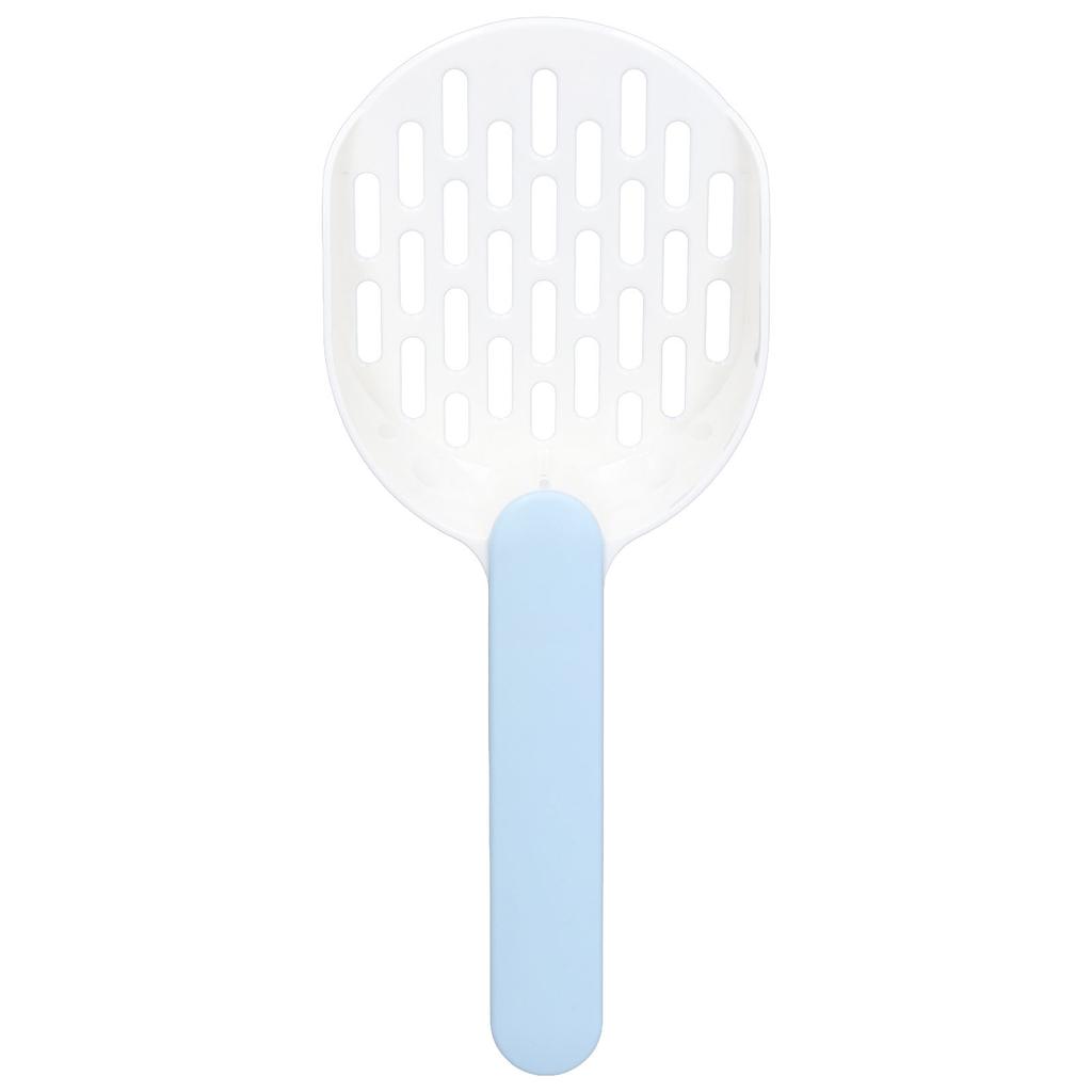 Совок для кошачьего туалета Пластиковый Утолщенный Совок для просеивания кошачьего наполнителя для уборки лотков для маленьких домашних животных Белый Голубой