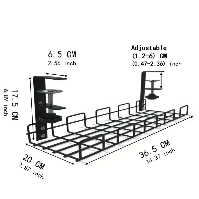 Under Desk Cord Organizer Bathroom Room Toilet Rack Organizers for Tray Wall Hanging Basket
