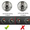 2Pcs Stove Control Knobs 6/8mm Gas Hob Knob Metal Range Burner Switch Button Zinc Alloy Knobs Replacement for Cooktop Stove Oven