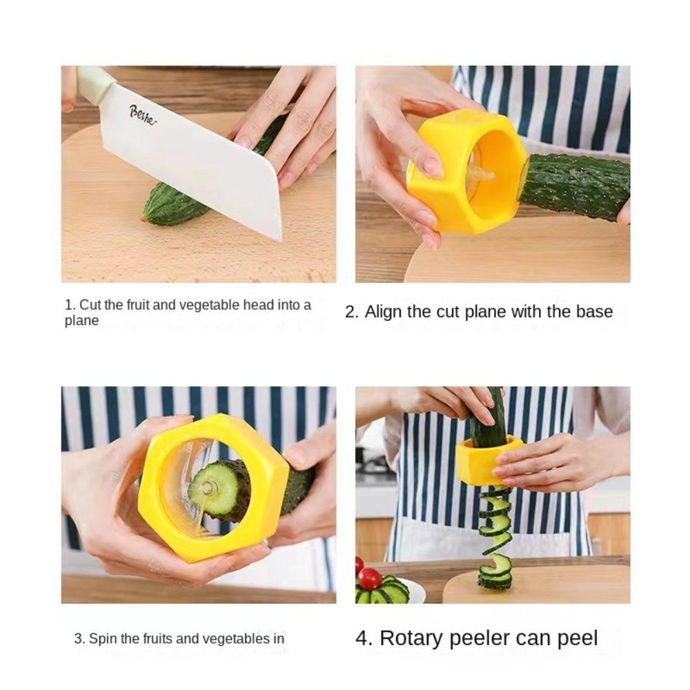 Многофункциональная спиральная огуречная терка для нарезки огурцов Мини-терка для нарезки огурцов Кухонные гаджеты