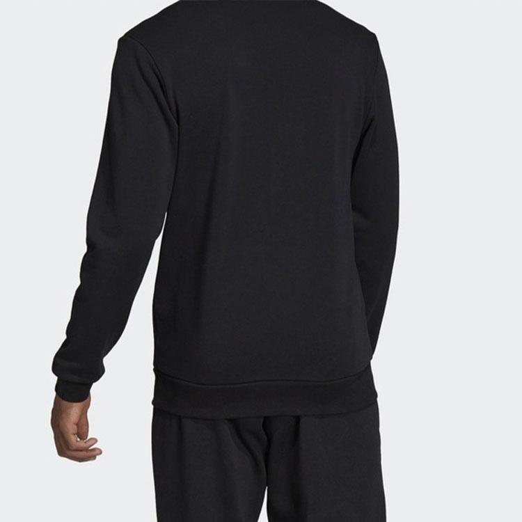 adidas E PLN Crew FT Вязаный пуловер Мужская толстовка Черный DU0395