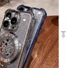 Чехол для телефона Apple XR/XS/XS Max с блестками в китайском стиле, со стендом-гироскопом и защитной пленкой на всю камеру
