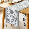 Jacquard Table Runner Vintage Table Table Cover Pastoral Style with Long Strip Fabric Tassel Tablecloth Home TV Cabinet Decor