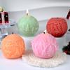 Christmas Ball-Shaped Silicone Candle Mold for DIY Aromatherapy & Plaster Decorations