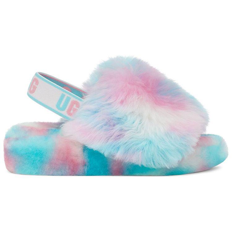 UGG Пух Да Овчина Удобные повседневные тапочки Женские тапочки Синие Розовые 1131770-PID
