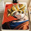 Фланелевое одеяло с принтом персонажей Dragon Ball, Высококачественное, Удобное для всех сезонов, Декор для дома, Тепло и уют, Идеально для рождественских подарков