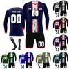 Personalised Shirts Kit Mens Girls With Name Number Custom Football Jerseys For Boys Training Suit