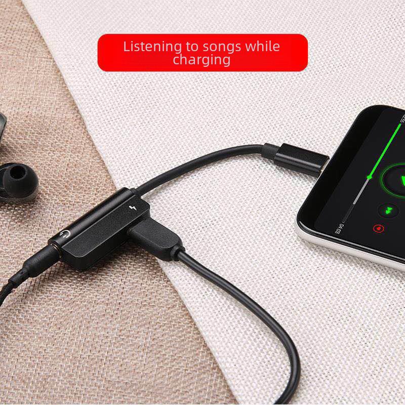 Кабель-адаптер с двумя аудиоразъемами Type-C и 3,5 мм