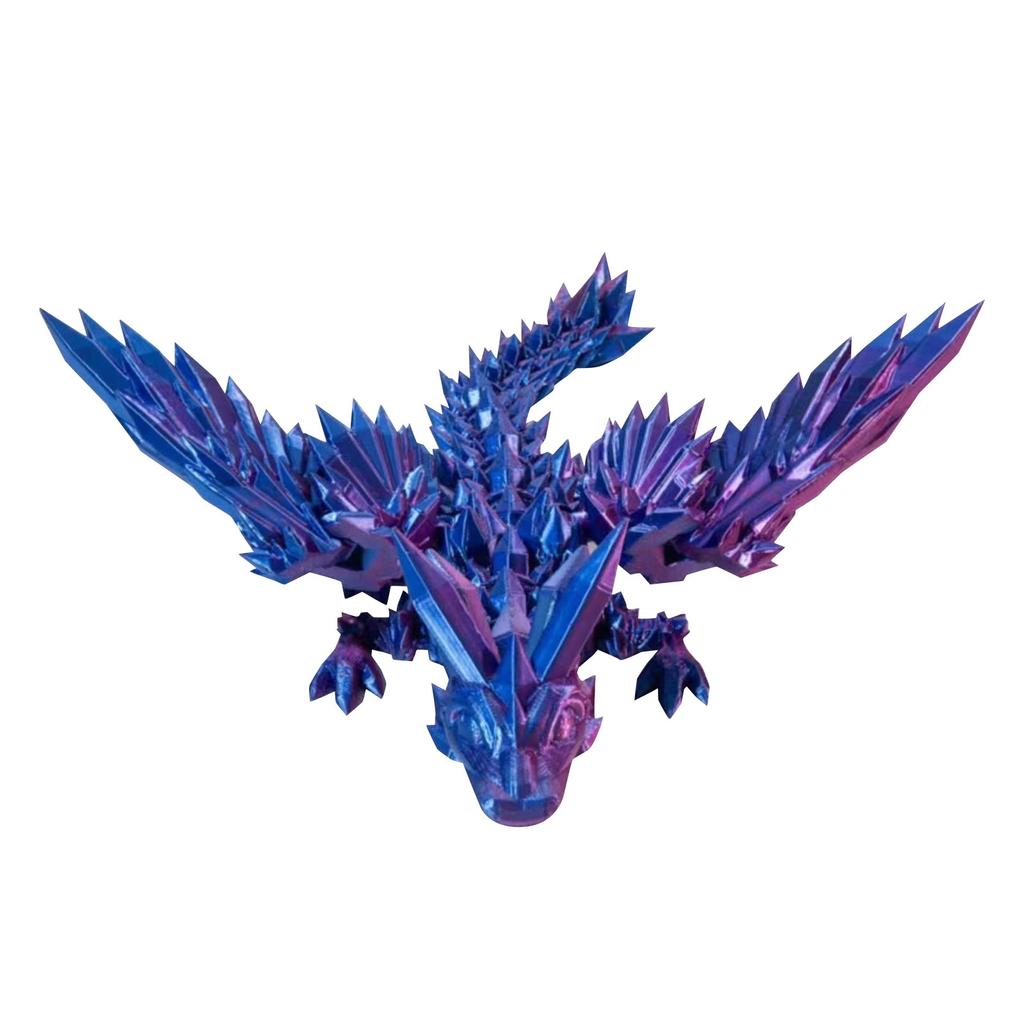 Mysterious Dragon, 3D Printed Dragon, Fully Articulated Flexible Dragon, 3D Printed Gift Toy