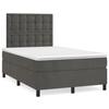 VidaXL Lit à sommier tapissier et matelas Gris foncé 120x200cm Velours - Modèle 3143254