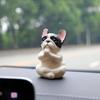 Yousheng Yoga Meditation Dog Ornament Sitting Pug Figurine Statue Animal Sculpture Indoor Outdoor Garden Home Office Desktop Decoration