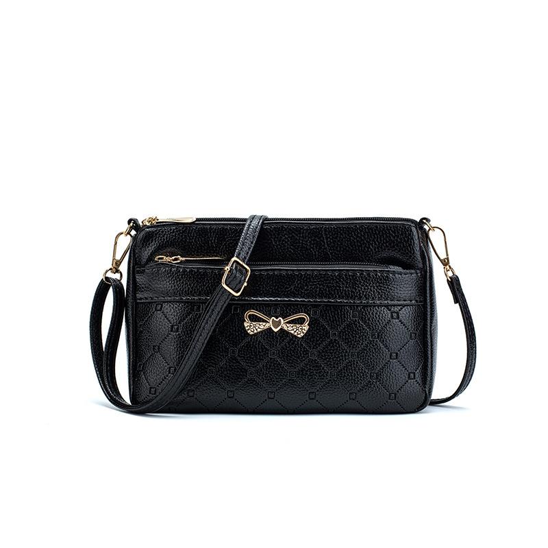 Осенняя ретро маленькая квадратная сумка, мягкая кожа, элегантная сумка на одно плечо, сумка для мамы среднего возраста в стиле инс