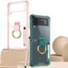 Для Samsung Galaxy Z Flip 3 Flip 4 чехол с кольцевым кронштейном Flip4 Flip3 Zflip3 Zflip4 5g складной прозрачный защитный чехол против падения