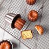 6Pcs Canele Mold Cake Pan Non Stick Small Canele Molds Muffin Bakeware Cupcake Pan Carbon Steel Pastry Mould Mini Cupcake Holder