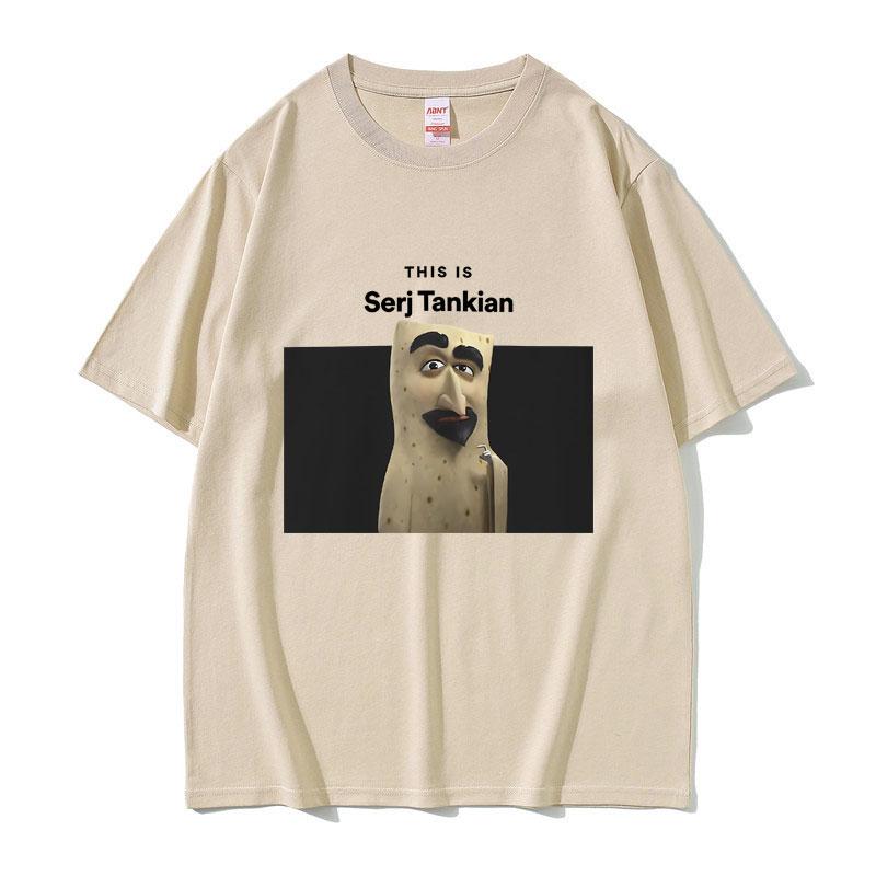 2025 Summer This Is Serj Tankian Funny Meme System of A Down Unisex Women 90s Vintage Rock 100 Pure Cotton Printed Tshirt Y2k