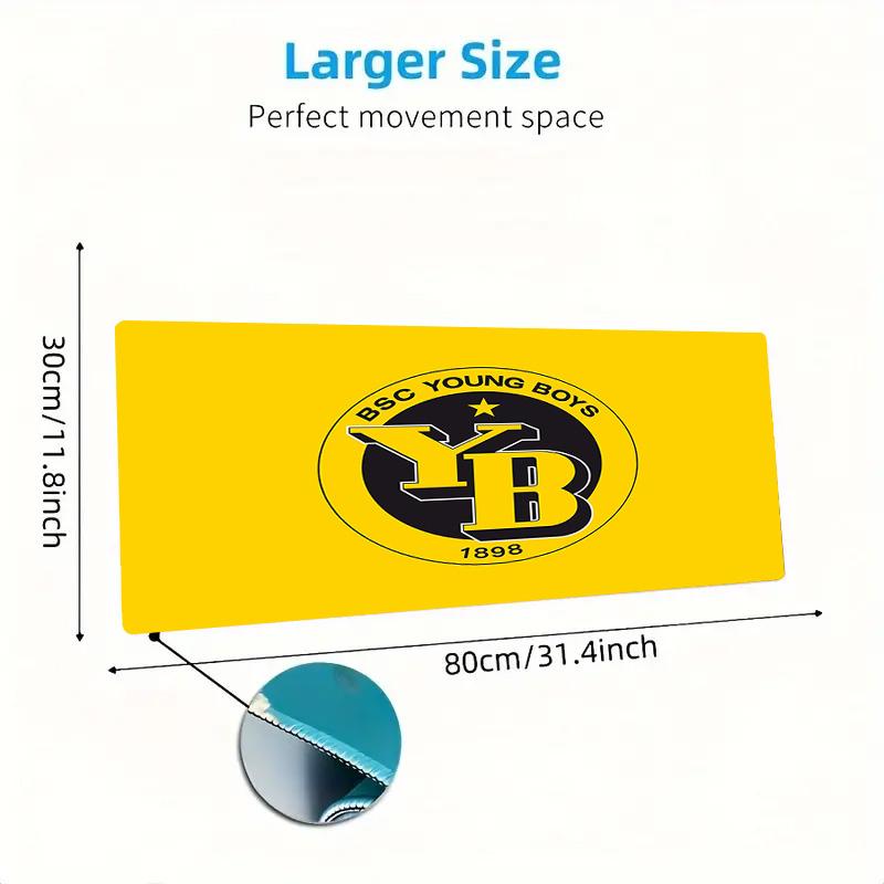 BSC Young Boys Color Mouse Pad Large Gaming Table Cushion Non-slip Laptop Tablet Big Mousepad XXL Mat Mini PC Playmat With Lock edge
