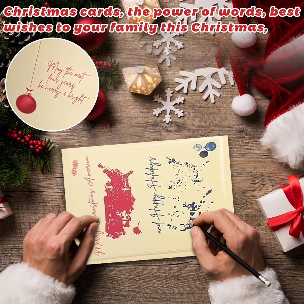 Creative 2024 Merry Christmas American Greeting Cards