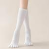 High Tube Five-Toe Socks Spring Autumn Five Finger Socks New Calf Socks  Ladies Stocking