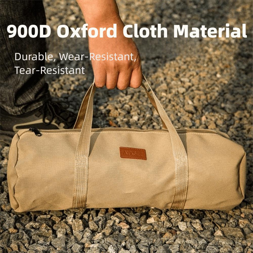 Oxford Cloth Camping Tent Storage Bag Cylindrical Bag Hiking Tool Handbag  Outdoor