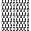 Patio Hooks 50 Pieces Shower Hooks Multi-purpose Pergola Drape Rings Rustproof Hangers For Fence Plants Indoor Outdoor Patios