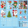 3D Christmas Snow Bear Window Clings - Cute Ice and Snow Bear Stickers for Glass