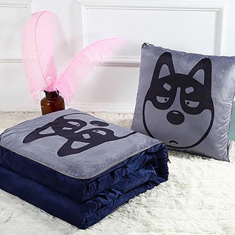 Grace Подушка-плед 2-в-1 из кристального велюра