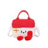 Cartoon Capybara Kids Crossbody Bag Lightweight Nylon Backpack For Kindergarten Daily Use