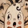 Cute Ghost Pumpkin Decor 6 Pcs Vintage Halloween Wooden Ornaments, Rustic Farmhouse Cat Owl Small Cutouts for Crafts Hanging Decorations Tree