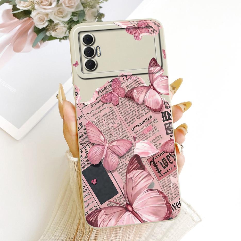 Чехол для Tecno Spark 8 Pro Чехол Spark 8T KG6p Роскошный Цветочный Конфетный Расписной Чехол Мягкий Силиконовый Чехол Для Tecno Spark 8P Spark8 Pro Сумки