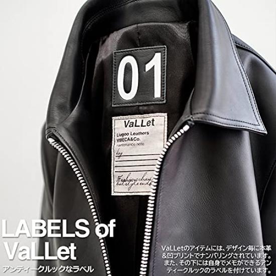 VALLET Куртка из натуральной кожи одинарная косуха VALLET01AN Размер S Черный [Liugoo Leathers] (Валетт) Мужской
