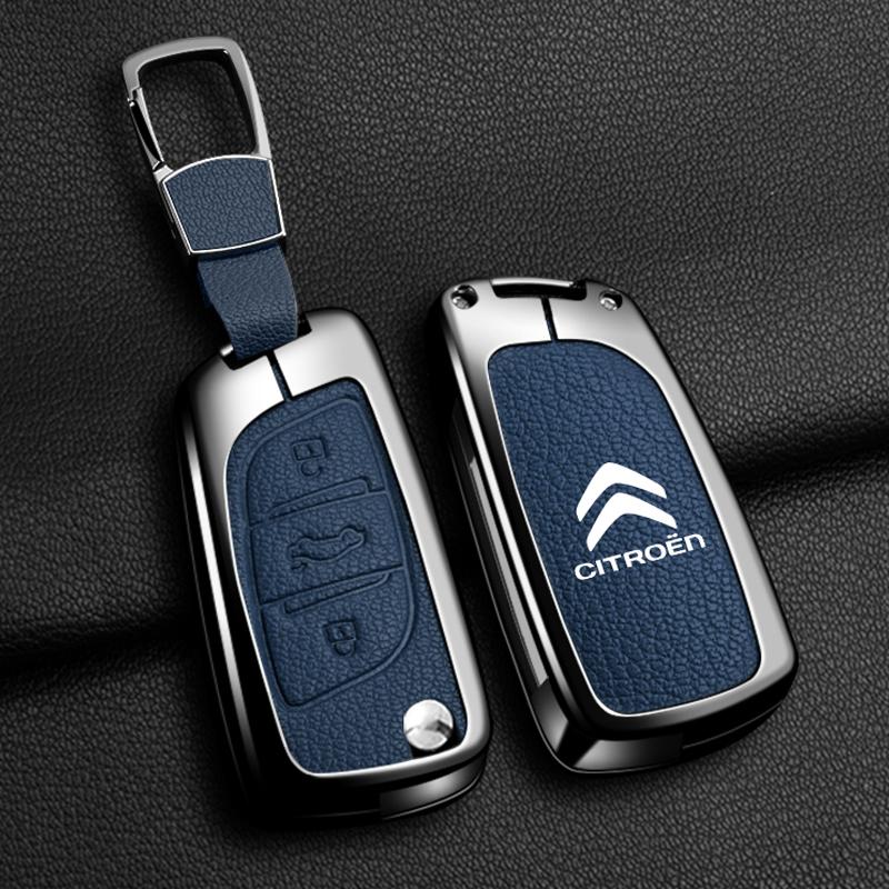 YKFEA1 Zinc Alloy Car Flip Key Case Cover Shell Fob For Citroen C1 C2 C3 C4 C5 C6 VTS Xsara C-Crosser Berlingo Jumpy DS3 DS4 DS5 DS6