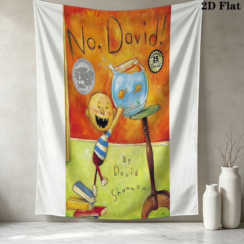 No David Wall Tapestry Aesthetic Wall Hanging Printed Fabric Blanket Decorative Tapestries For Bedroom Living Room Home Decor