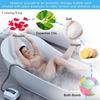 Electric Bathtub Bubble Massager Spa Mat - Adjustable Air Jet System with Remote Control for Ultimate Relaxation (White, 47" X 17")