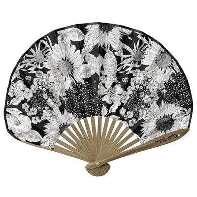 Cyalel Yahata Liberty Print с цветочным узором и ракушками, идеально подходит для японской и западной жары и идеально подходит для лета. Включает сумку для веера и дерево павловнии.