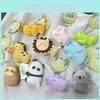 Animal Zoo Plush Keychain With Cartoon Panda And Lion For Kids Collectibles