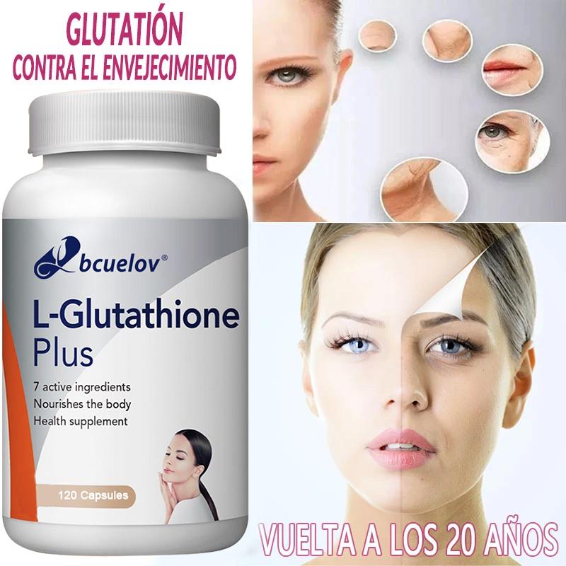 Bcuelov Glutathione Capsules Contains Glutathione Cysteine and Vitamin C to Boost Skin Health and Neutralize Free Radicals