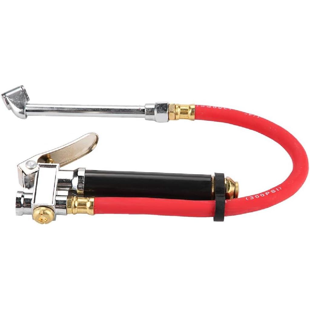 Air Gauge Tire Filler,Compressed Air Filler Gauge Handheld Car Air Tire Pressure Filler Fill Inflator Gauge Dual Chuck Air Compressor Hose Tool
