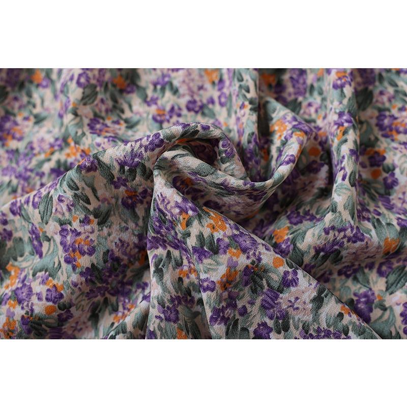 GMXIA Женская мода весна осень цветочный принт короткий длинный рукав квадратный воротник высокая талия повседневные платья