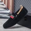 Мужские мокасины Frosted Suede Slip-On – повседневная обувь в британском стиле с мягкой подошвой