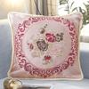 Квадратная наволочка, модная вышивка, мягкая текстура, квадратная наволочка 45x45 см, квадратная наволочка с цветочным узором, украшение для дивана