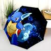 Узор Wartortle и Marill, автоматический складной зонт, портативная и складная конструкция, 8 спиц, рождественский или праздничный подарок.