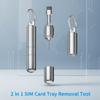 Cleaning Brush Ejecting Removal Needle Anti-Lost SIM Card Removal Tool  Phone Key Tool