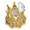 Коробочка для кольца-короны Роскошная Романтичная Коробочка для Помолвочного Кольца Портативный Компактный Футляр для Обручального Кольца Многоцелевой Дисплей для Ювелирных Изделий