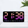Large LED Display Alarm Clock 9.1inch Wall Clock with 3 Adjustable Brightness 12/24H Format Auto-Dimming 2 Alarms Snooze Function