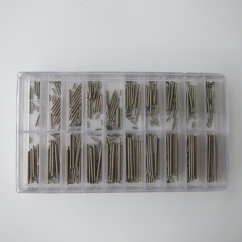 180pcs 7mm-26mm Stainless Steel Watch Spring Bar Watch Strap Pins 1.2mm Diameter Watch Band Link Pin Repair Tools Accessories