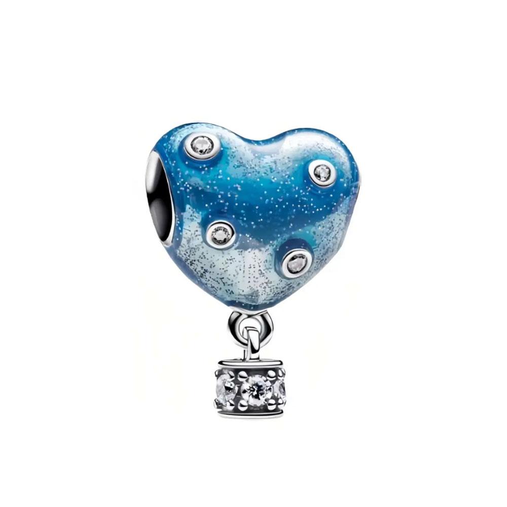 Медь День Святого Валентина Роза Сердца Шарм Бусина Подходит Оригинальный Браслет Для Женщин DIY Изготовление Модной Бижутерии