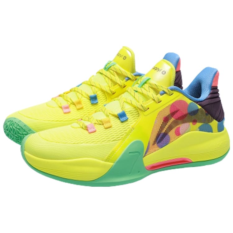 Баскетбольные кроссовки Li Ning Speed 7 Мужские Низкие Желто-Зеленые ABPR007-2