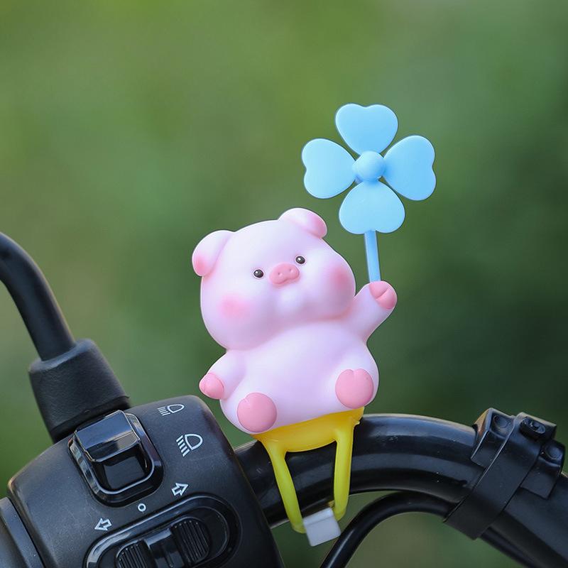 Car OrnamentsCute Cartoon Dolls, Windmills Electric Bikes Bicycles Summer Car Decorations Car Accessories