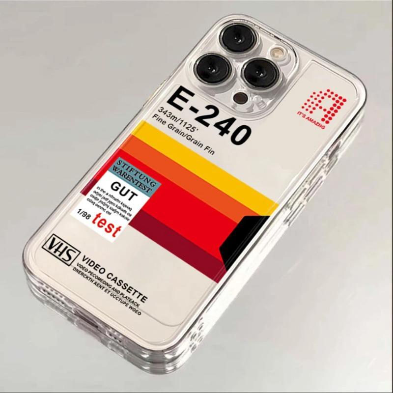 Ретро этикетка VHS видеокассеты Чехол для телефона Для iPhone 17 16 15 11 12 14 13 Pro Max Mini X XS XR 7 8 Plus SE4 16e Air Силиконовые чехлы