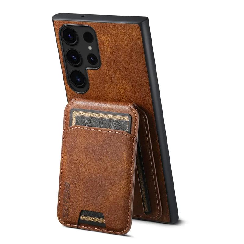 Многофункциональный кожаный чехол-книжка с магнитом для Samsung Galaxy S26 Ultra S25 Plus Ultra S24 S23 S22 Ultra Plus S21 Note20Ultra